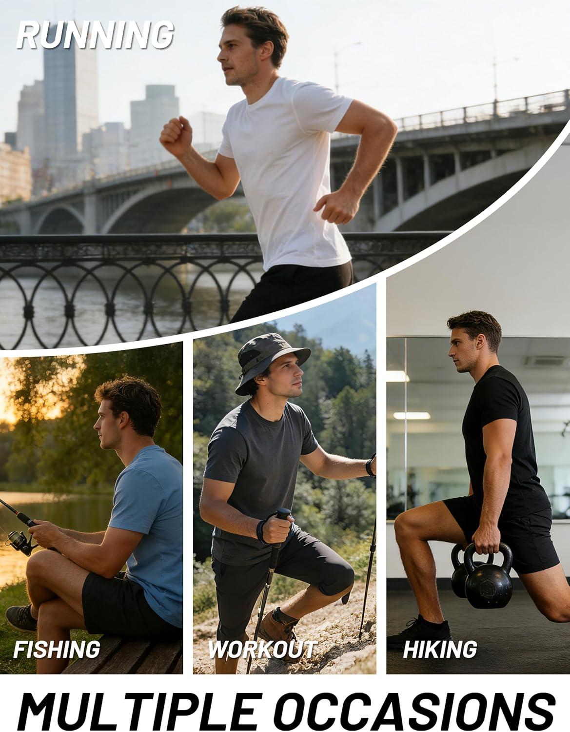 imageMAGCOMSEN Mens Short Sleeve Dry Fit Shirts Workout Gym Mesh Shirt Athletic Running Lightweight Performance TshirtLightgrey