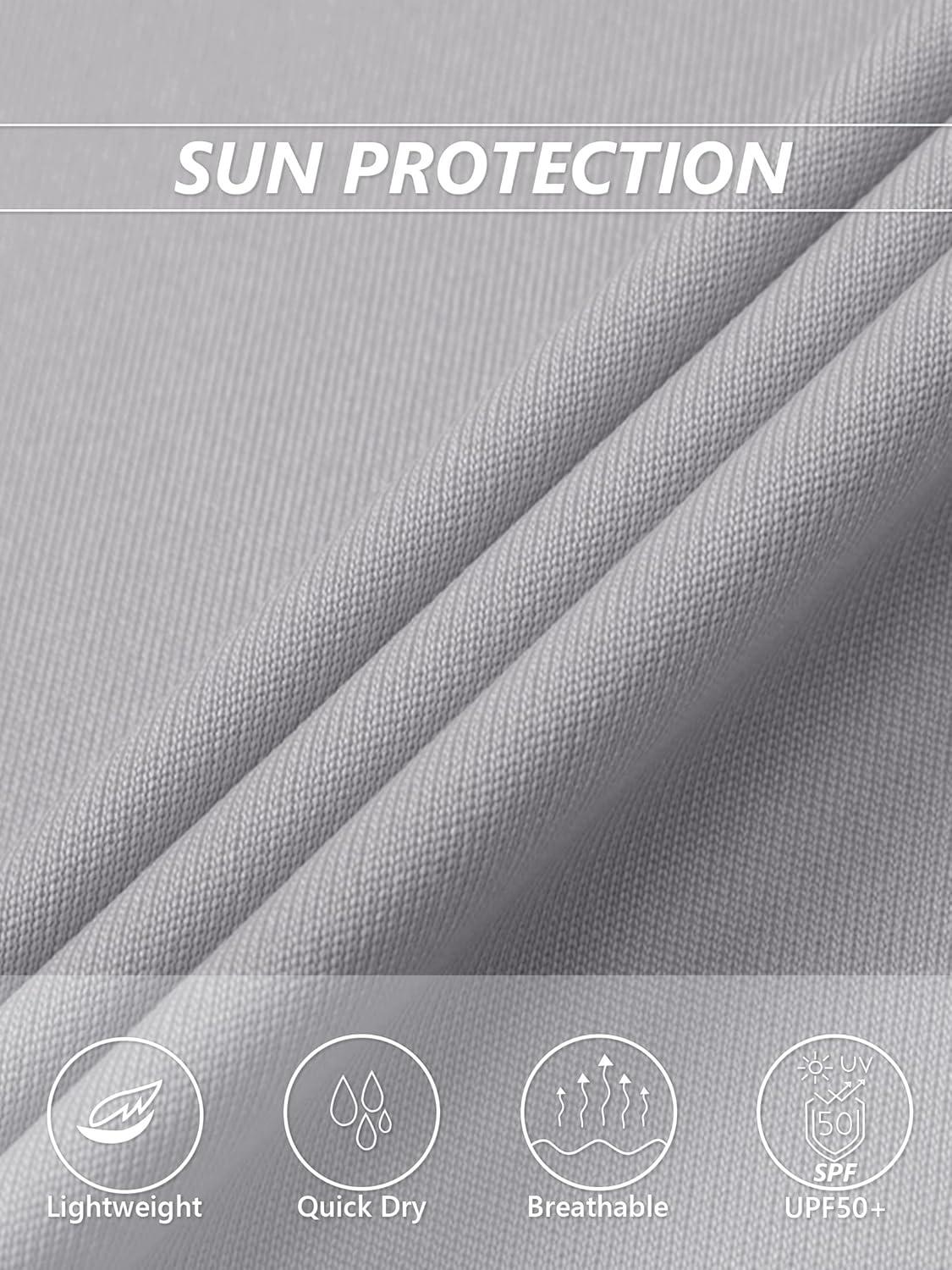 imageMAGCOMSEN Womens T Shirts Short Sleeve Workout Tops UPF 50 Sun Protection VNeck Moisture Wicking Quick Dry TeeLight Grey