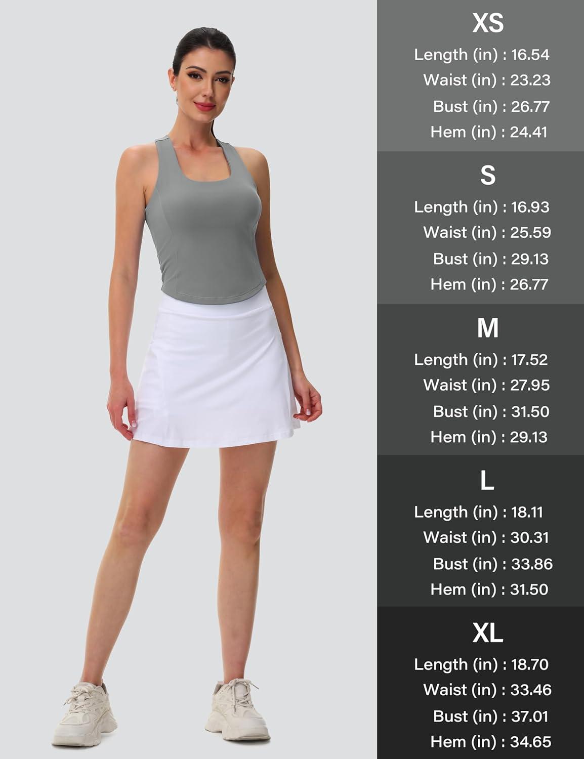 imageMAGCOMSEN Womens Crop Workout Tank Tops with Built in Bra Fitted Racerback Sleeveless Yoga Shirts CamisoleGrey